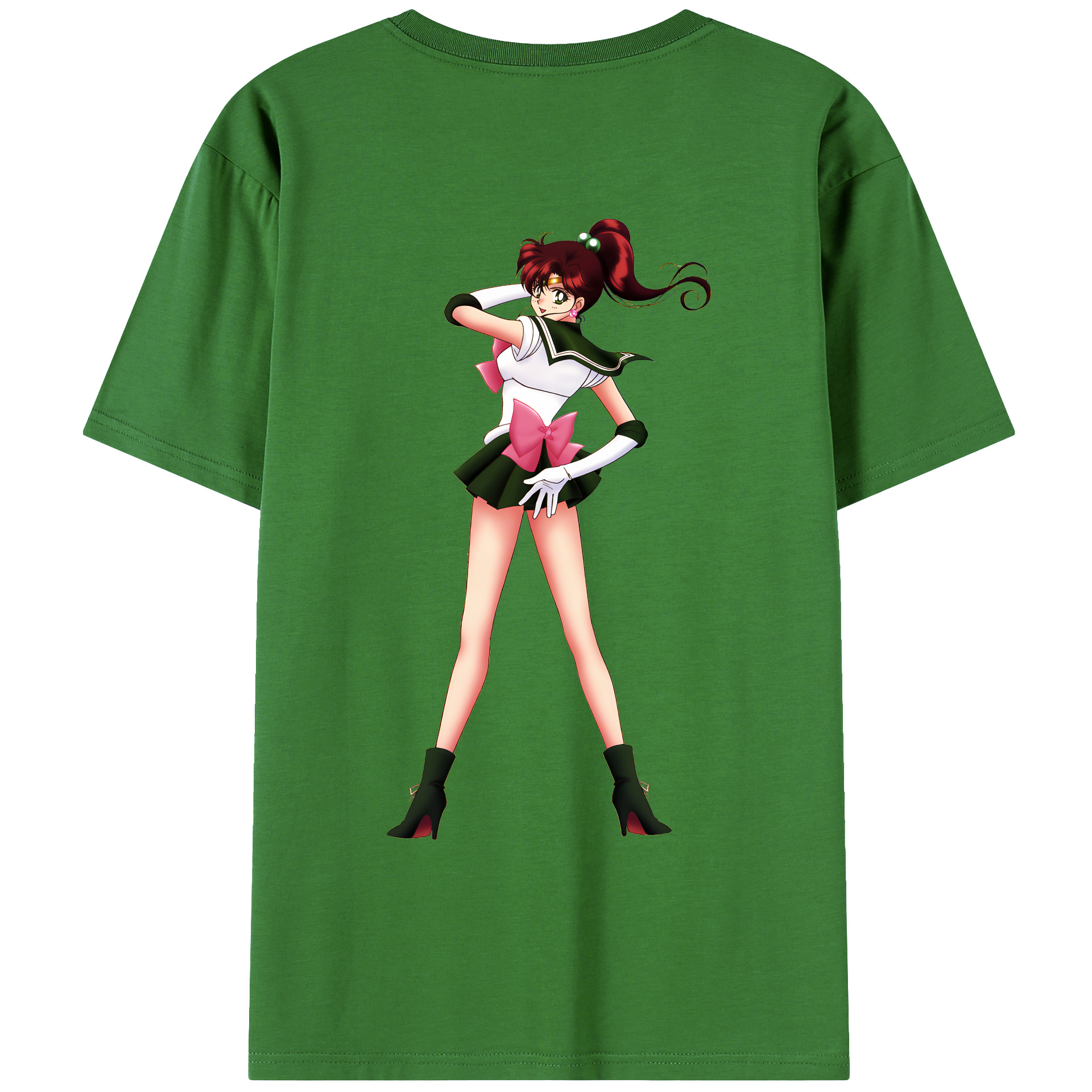 （画像用） 美少女戦士セーラームーン 木野 まこと きの まこと Sailor Moon Kino Makoto （セーラージュピター；Sailor Jupiter） レディース半袖Tシャツ(バックプリント)